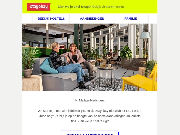❤️ Zien we je snel terug Mailaanbiedingen?