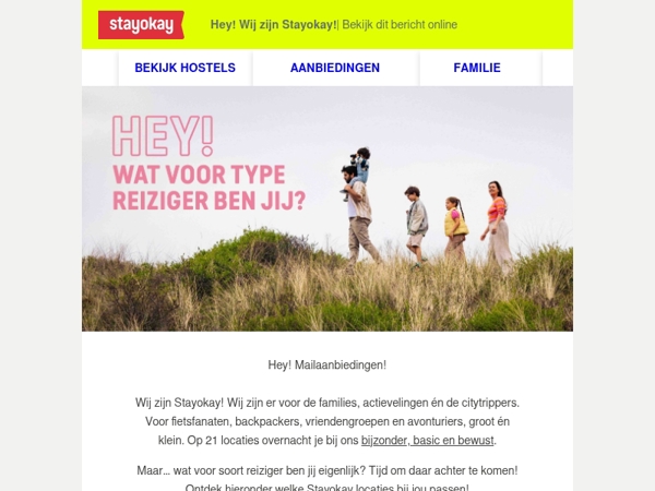 Hey! Wij zijn Stayokay!