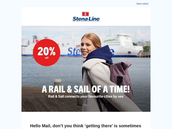 Save 20% on Rail & Sail to Holland!