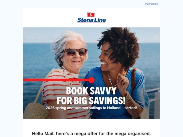 Book savvy and save 25% on 2026 Sailings!