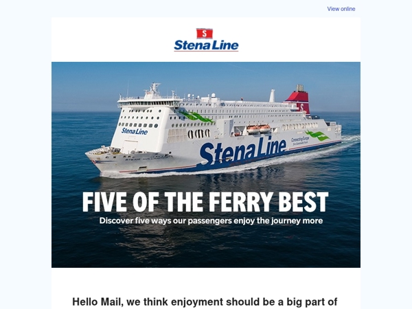 Five of the ‘ferry’ best reasons to travel the Stena Line way