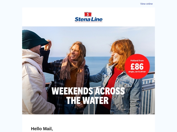 Whisk yourself away for a holiday across the water!