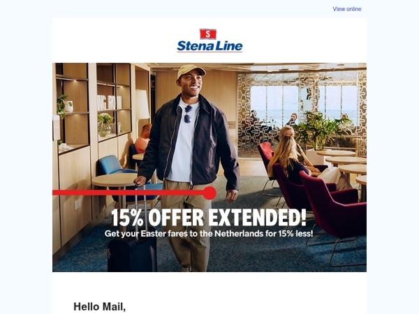 Get your Easter fares to the Netherlands for 15% less!