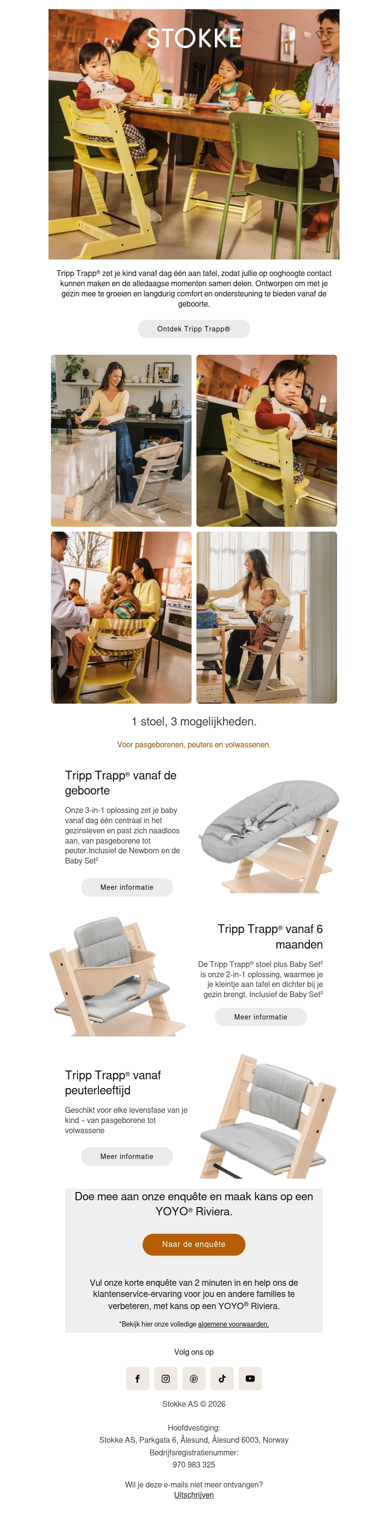 Eén stoel voor elke fase: Tripp Trapp® Eén stoel voor elke fase: Tripp Trapp®