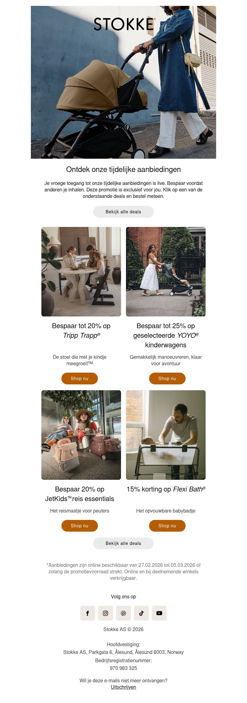 Mis de vroege toegang tot de tijdelijke aanbiedingen bij Stokke® niet Mis de vroege toegang tot de tijdelijke aanbiedingen bij Stokke® niet
