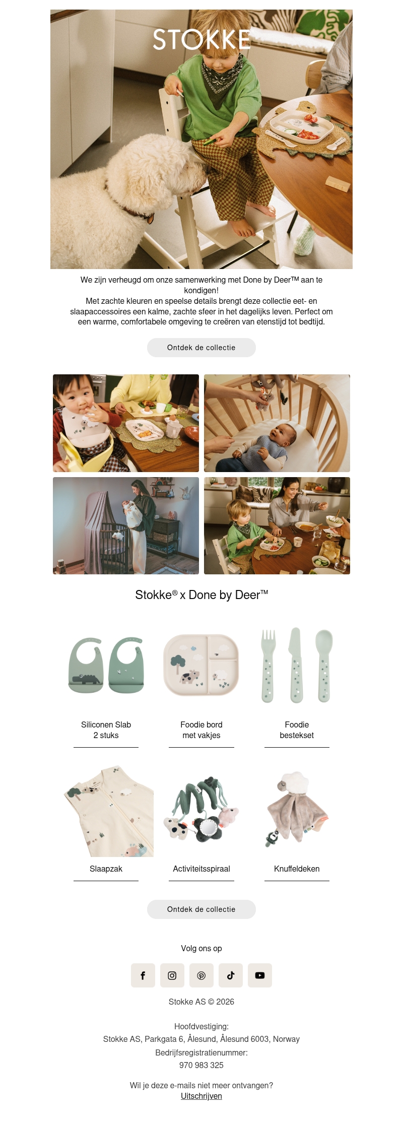 Ontdek de nieuwe Stokke × Done by Deer™ collectie Ontdek de nieuwe Stokke × Done by Deer™ collectie