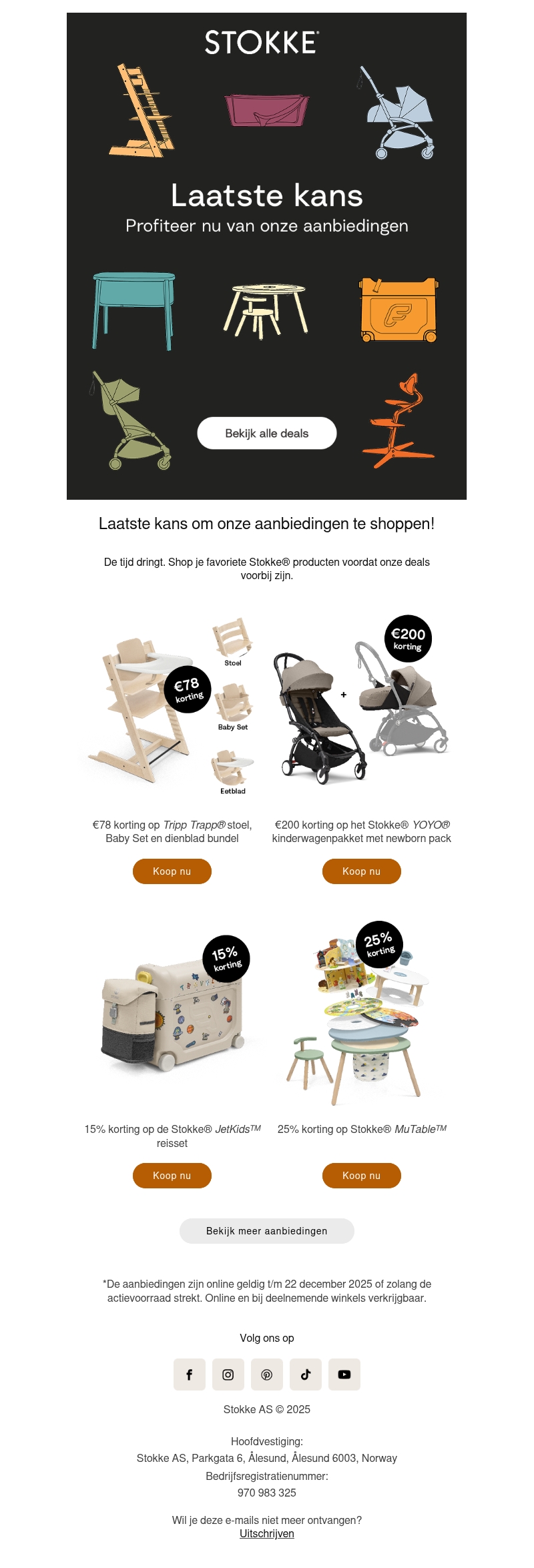 Je laatste kans om te besparen op Stokke® bestsellers Je laatste kans om te besparen op Stokke® bestsellers