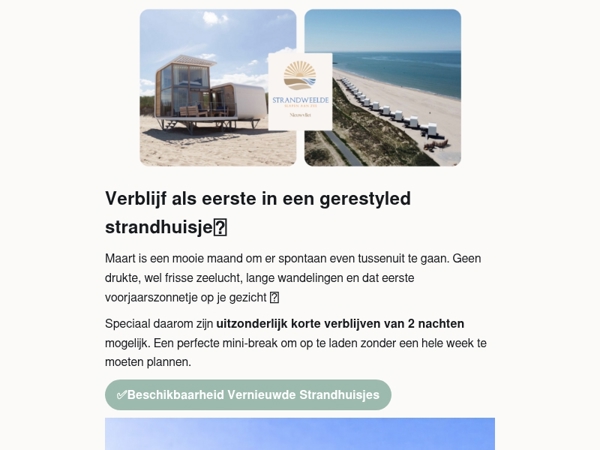 Even uitwaaien: 2 nachten aan zee🐚