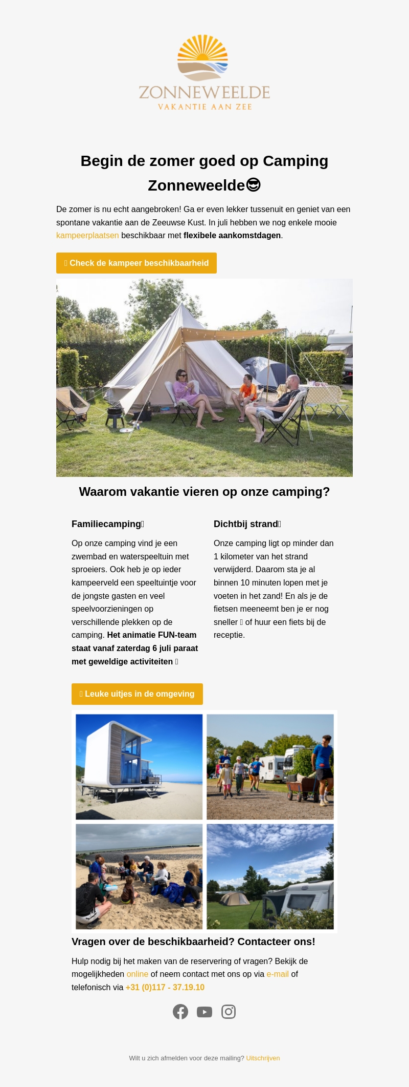 Kampeervakantie aan zee โบ Kampeervakantie aan zee โบ