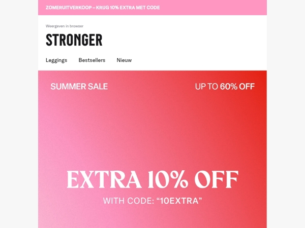 10% extra korting? Ja, graag 💪