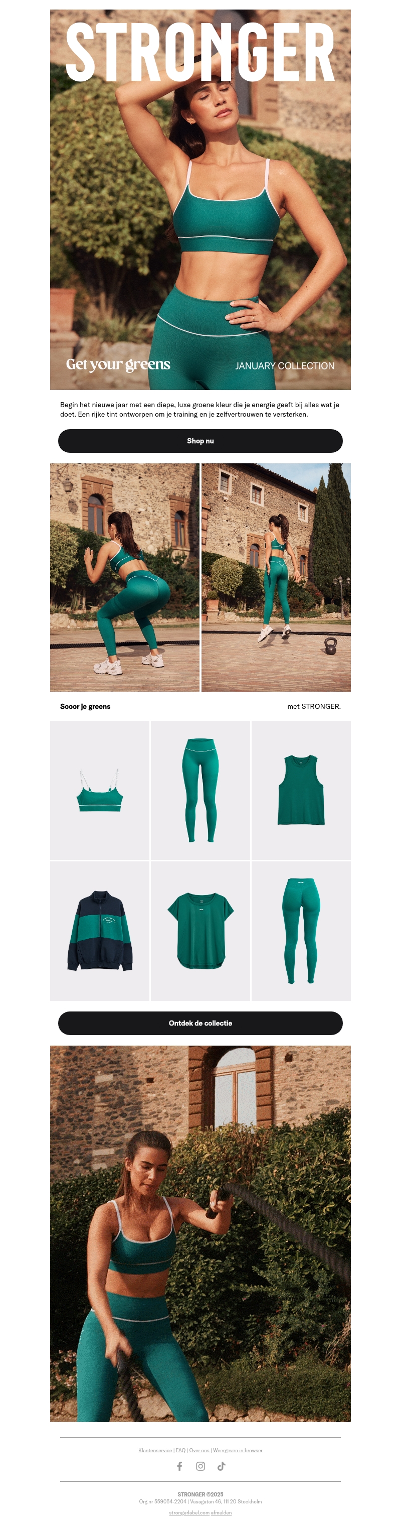 Nieuw: groene activewear Nieuw: groene activewear
