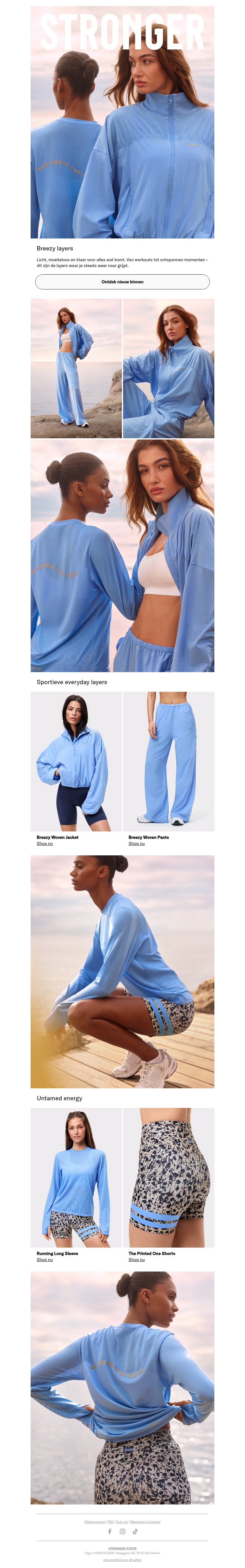Nieuw: sportieve layers Nieuw: sportieve layers