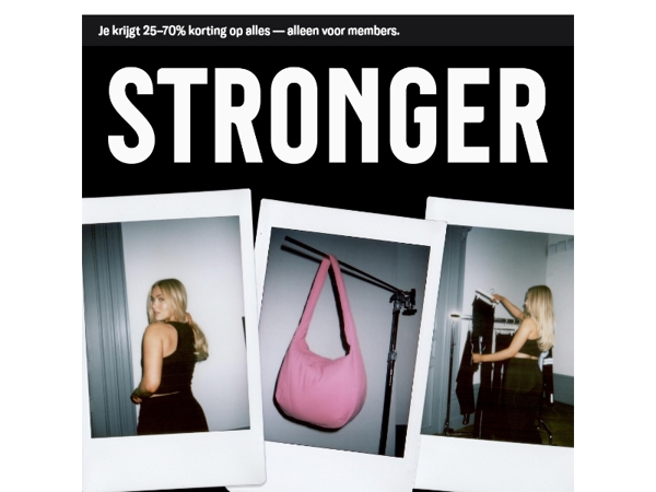 Krijg 25–70% korting op alles. Black Week just got STRONGER.