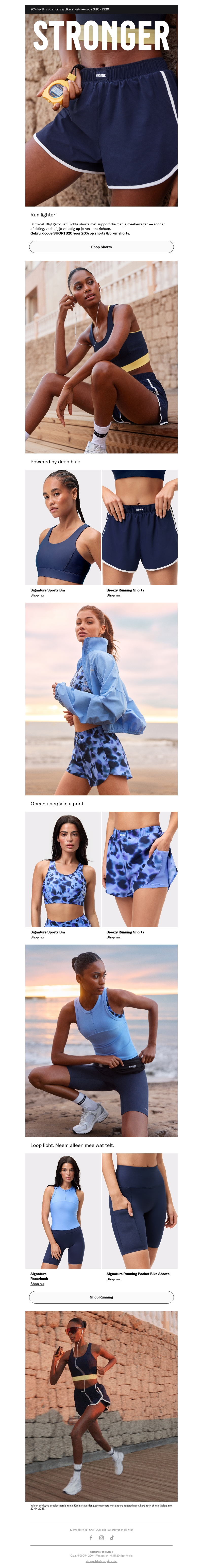 Hier begint een lichtere run Hier begint een lichtere run