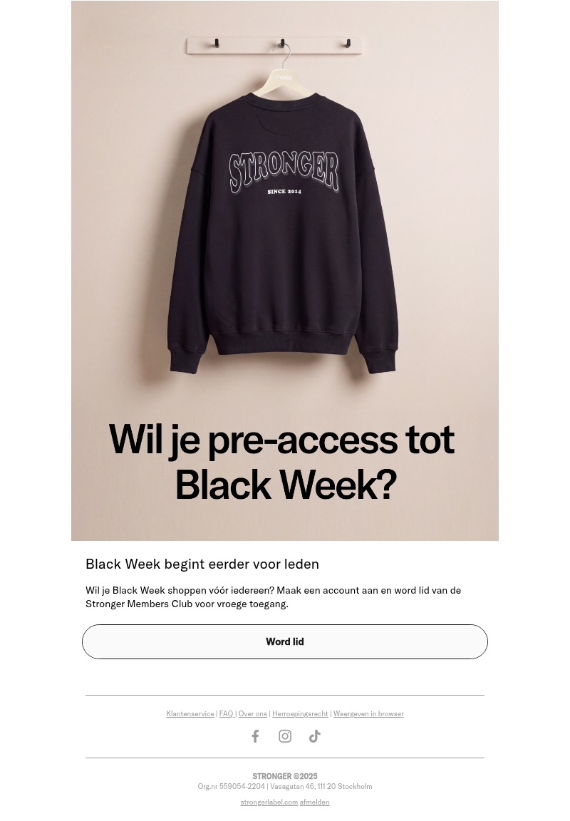 Laatste mail: Black Friday deals