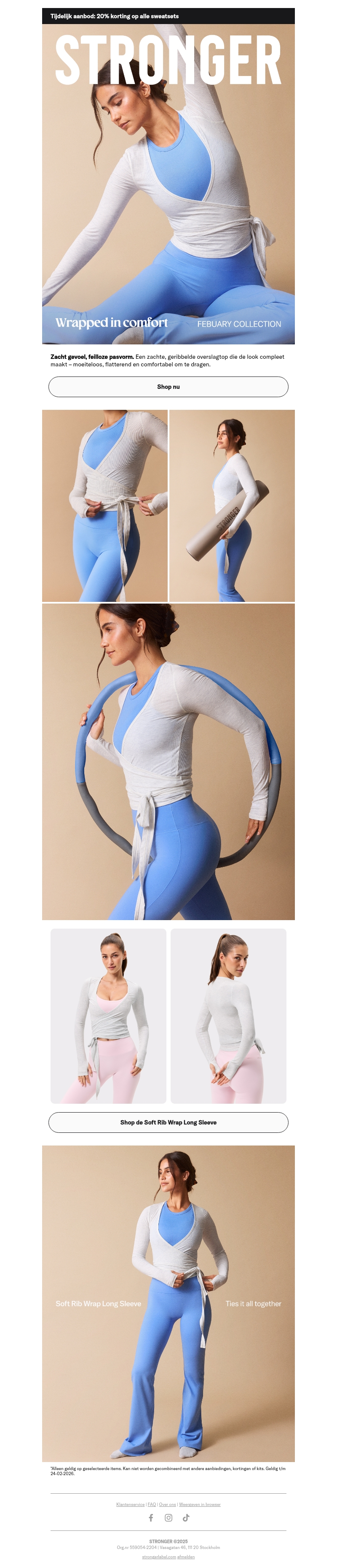 Mis de Soft Rib Wrap Long Sleeve niet Mis de Soft Rib Wrap Long Sleeve niet