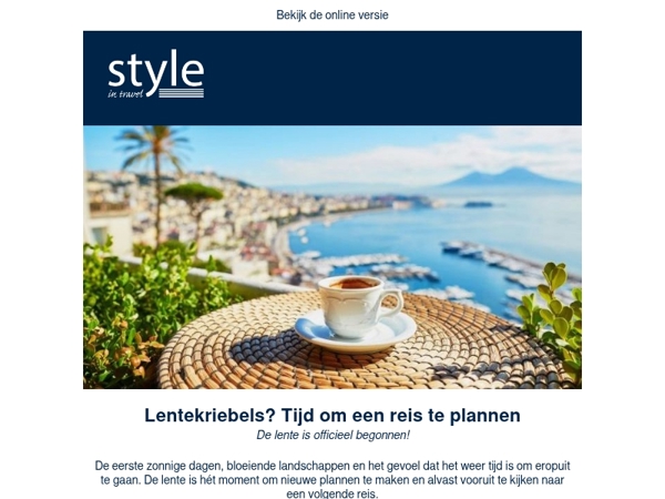 Lentekriebels? Tijd om een reis te plannen