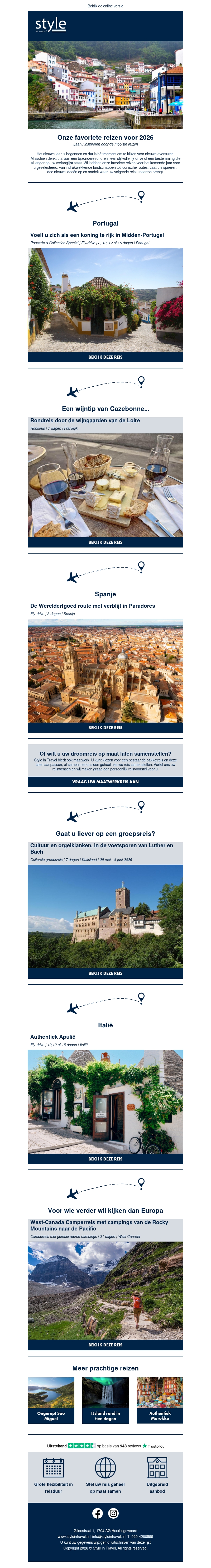 Onze favoriete reizen voor 2026 Onze favoriete reizen voor 2026