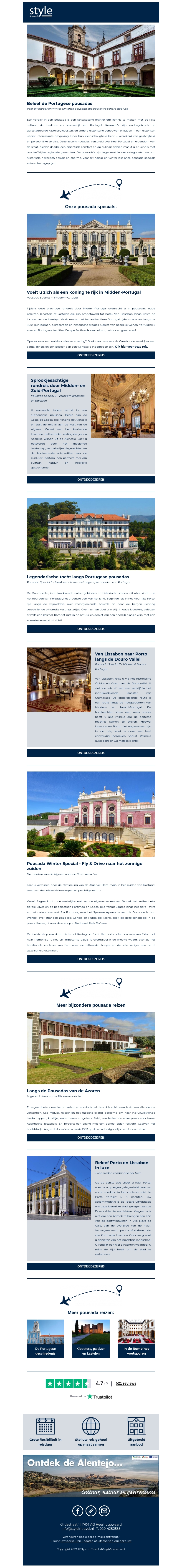 Style in Travel | Beleef de Portugese pousadas Style in Travel | Beleef de Portugese pousadas