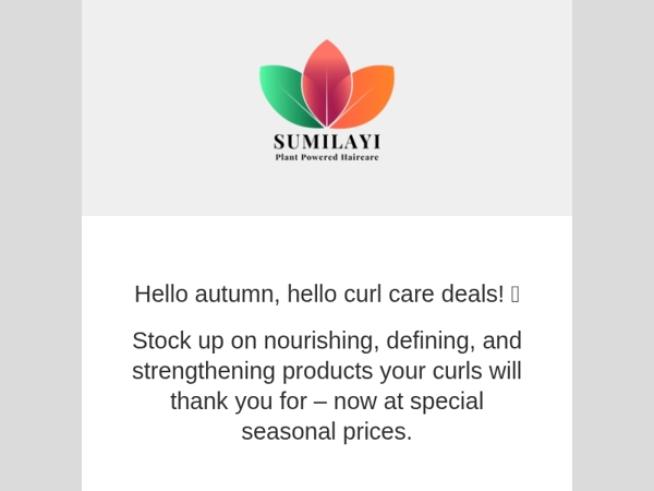 Sumilayi Autumn Deals: Up to -40% off curly favorites