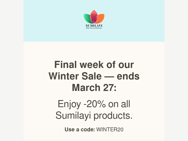 Last chance: Winter Sale ends