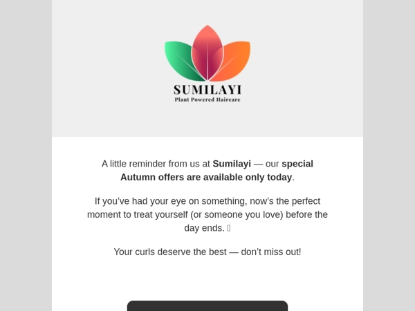 Final Hours – Autumn Offer Ends Tonight!