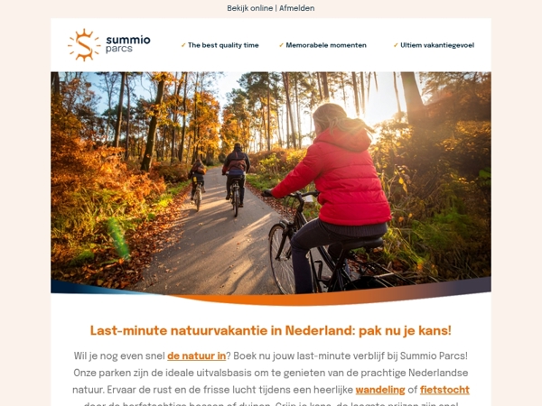 Nog even snel de natuur in? 🌳