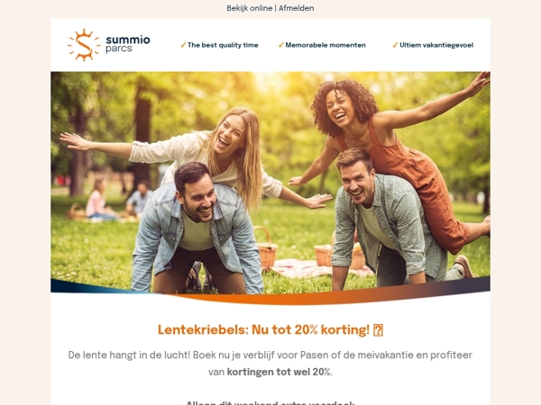 Lentekriebels: Nu tot 20% korting! 🌸