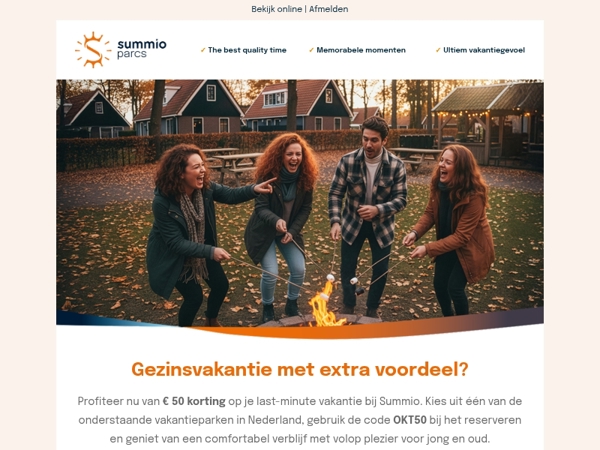 Ontvang € 50 korting op je last-minute vakantie!