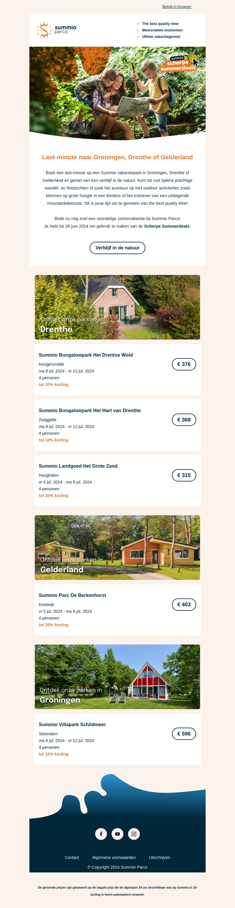 Bekijk onze last-minute aanbiedingen in de natuur! 🌳 Bekijk onze last-minute aanbiedingen in de natuur! 🌳