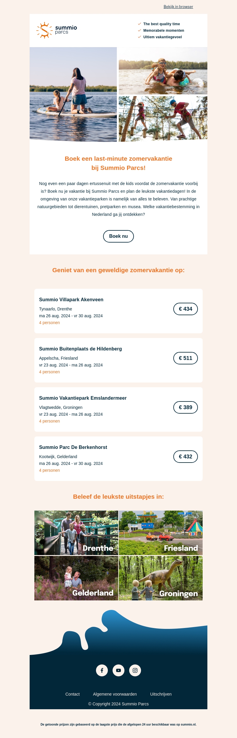 Deze zomervakantie nog een paar dagen ertussenuit? ☀️ Deze zomervakantie nog een paar dagen ertussenuit? ☀️