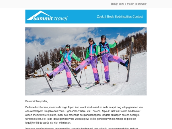 Sneeuwzeker genieten in maart en april!😍