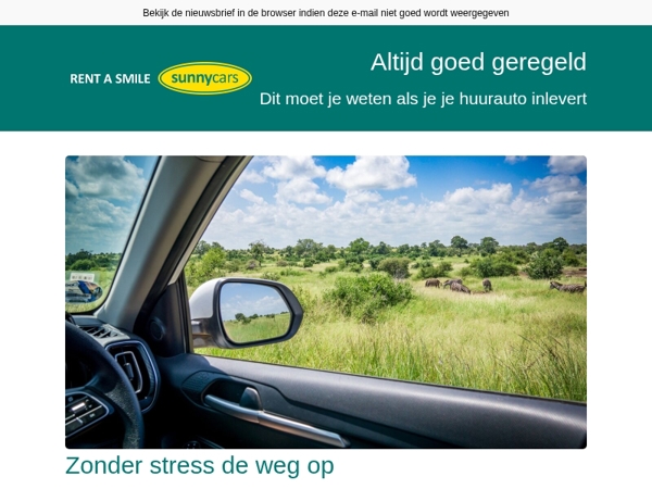 Zorgeloos en extra goed geregeld: Sunny Cars 🚗