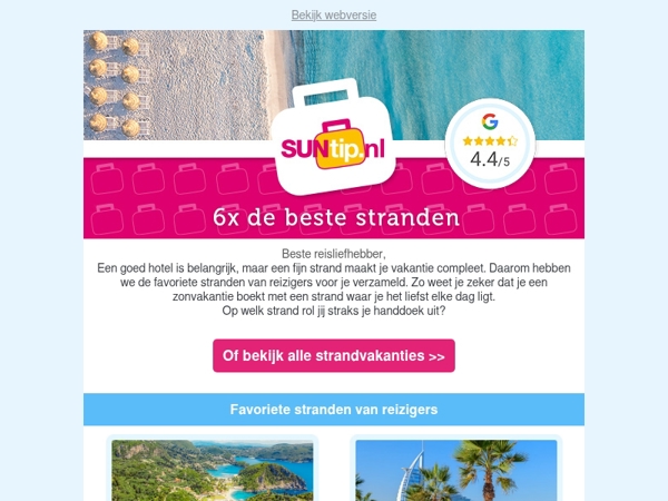 6x de beste stranden volgens reizigers