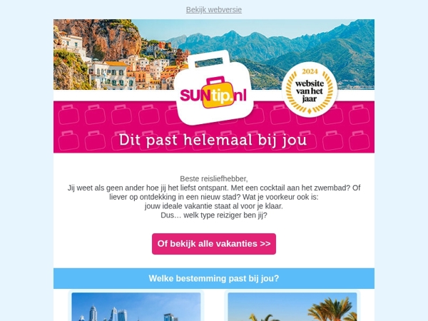 Zonliefhebber, welke vakantietype ben jij?