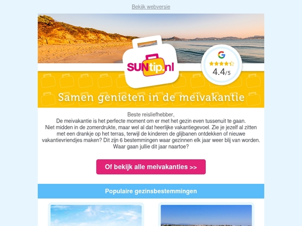 Zonzekere meivakantie bestemmingen