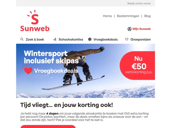 Laatste kans! 📢 €50 korting p.p.