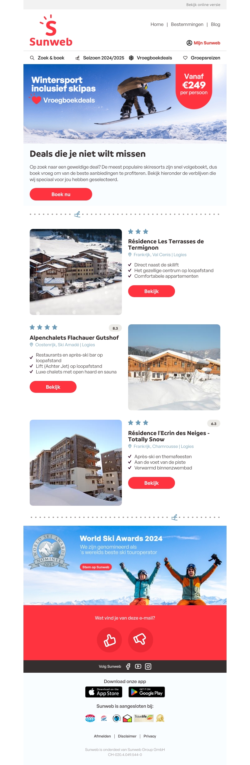 Ontdek onze beste deals op dit moment, Mail ❄️⛷️ Ontdek onze beste deals op dit moment, Mail ❄️⛷️