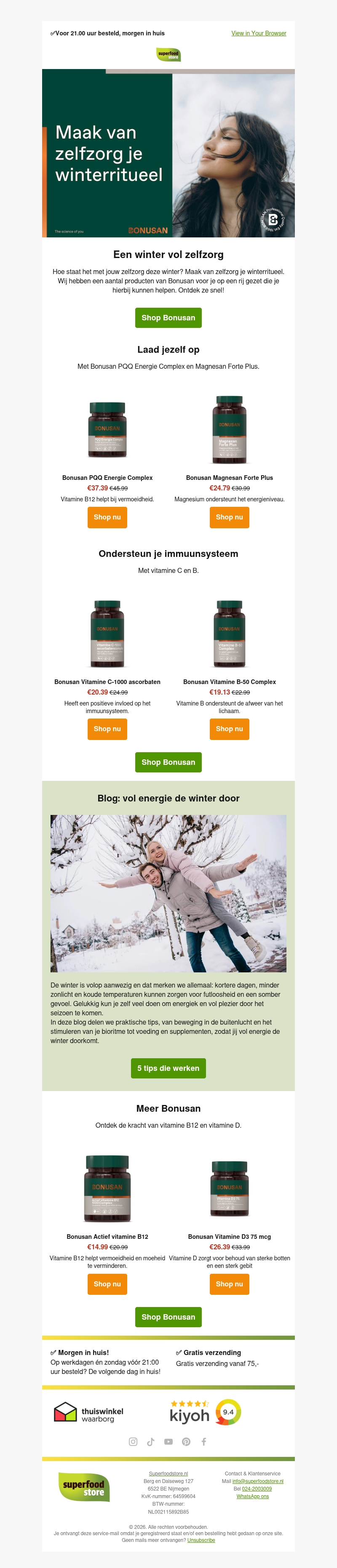 Energie in de winter? Energie in de winter?
