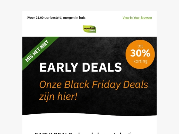 Early Black Friday Deals 🖤