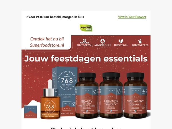 Stralend de feestdagen door?