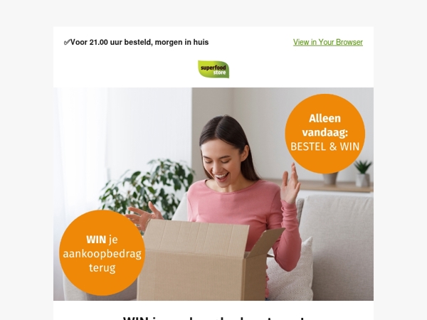 WIN je aankoopbedrag terug ✨