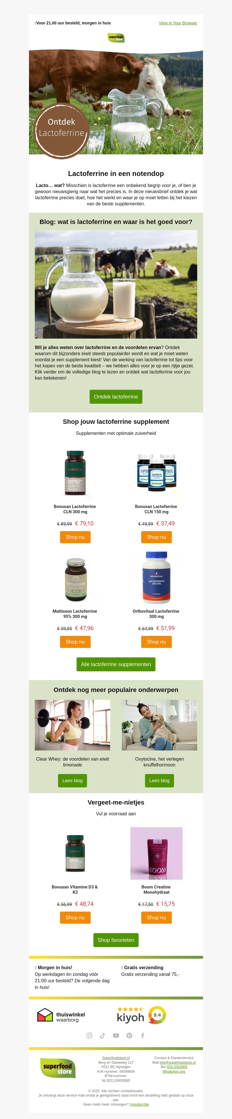 Alles wat je wilt weten over lactoferrine🥛 Alles wat je wilt weten over lactoferrine🥛