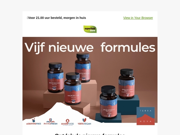 NIEUW bij Terranova: 5 krachtige formules