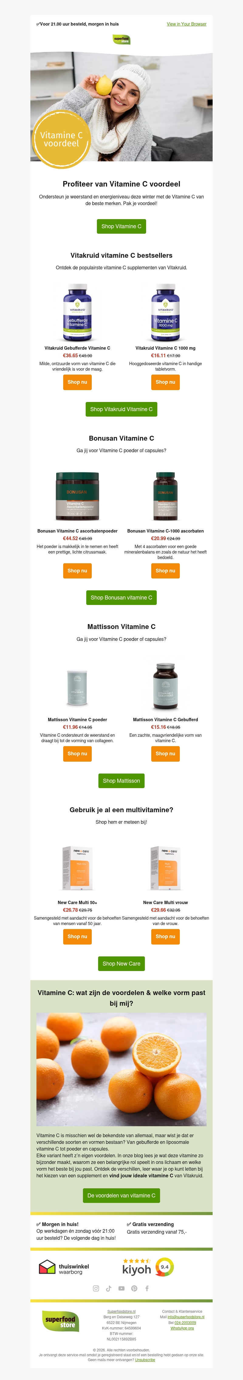 Vitamine C Voordeel: help je weerstand Vitamine C Voordeel: help je weerstand