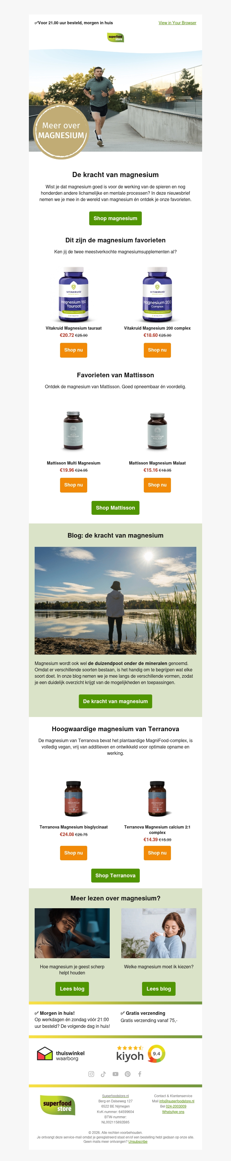 Magnesium van A tot Z: ontdek de kracht van dit mineraal Magnesium van A tot Z: ontdek de kracht van dit mineraal