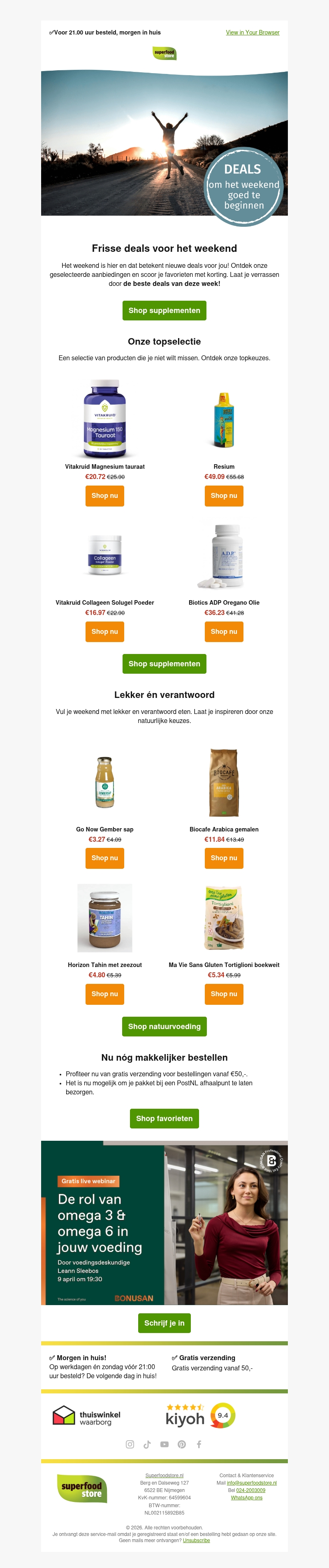 Ontdek onze Weekend Deals Ontdek onze Weekend Deals