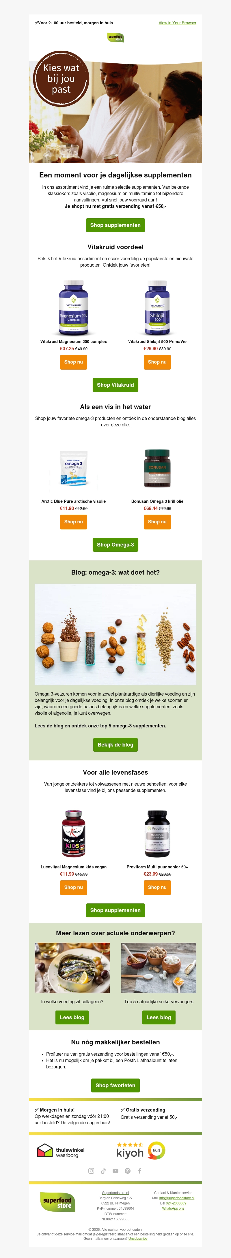 Scoor jouw supplementen voordeel Scoor jouw supplementen voordeel