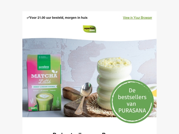 Heerlijke superfoods & lattes met extra korting 💚
