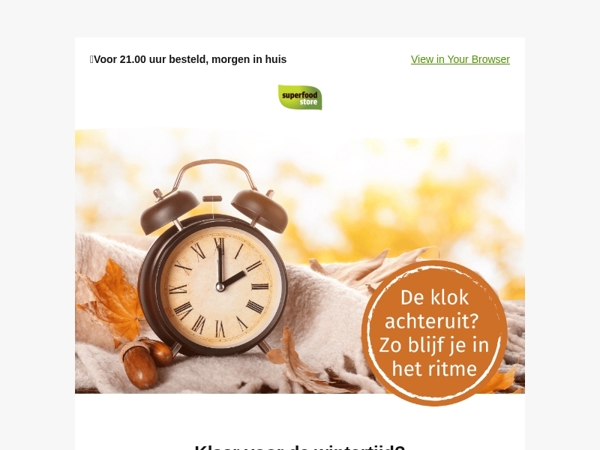 Klaar voor de wintertijd? Deze tips helpen!